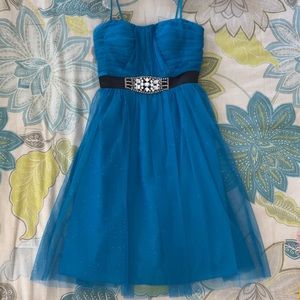 Blue prom dress